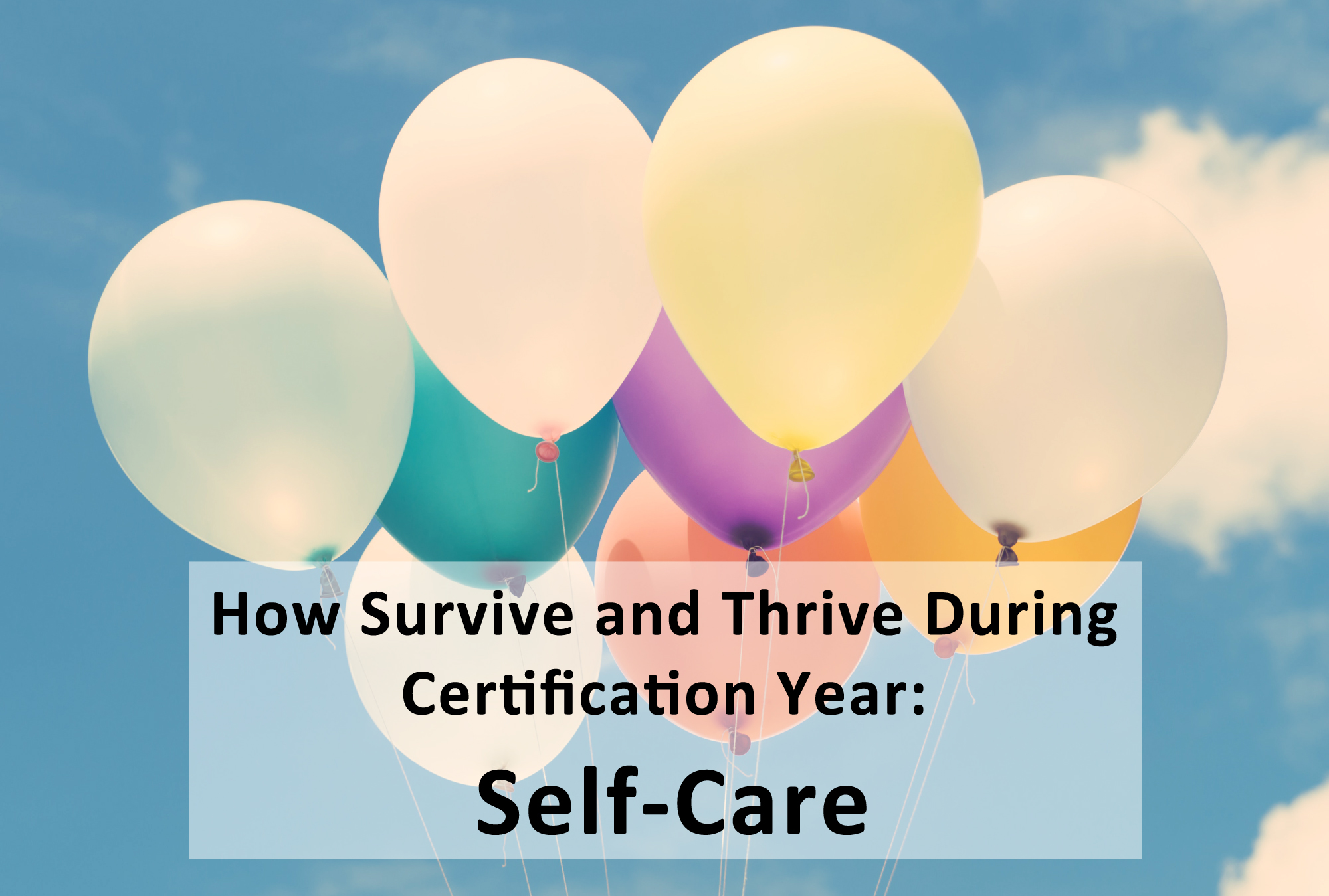You are currently viewing How Survive and Thrive During Certification Year: Self-Care
